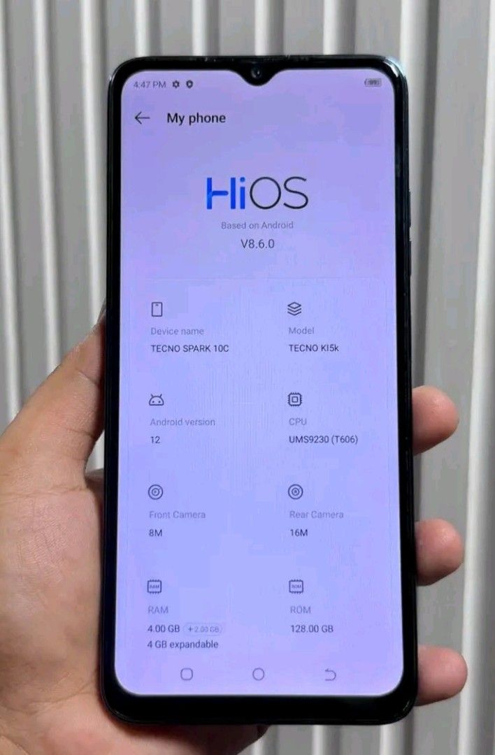 Tecno spark 10c (Category: Android Others) located in Calamba. Submitted by altheatey (Listing ID 1468993849, Image 3). Description: FOR SALE RUSH TECNO SPARK 10c‼️ • 4+4 GB RAM/ 128GB ROM •5000Mah BATTERY MATAGAL MALOBAT •CLEAR BOTH CAM MALINAW •NO HISTORY OF REPAIR • ALL WORKING SIDE FINGERPRINT • UNIT / CASE / CHARGER ISSUE : MADUMI LIKOD 🔖₱ 3,000 NALNG RUSH NEED CASH LNG 📍 CALAMBA LAGUNA LOC MEETUP OR PICKUP.