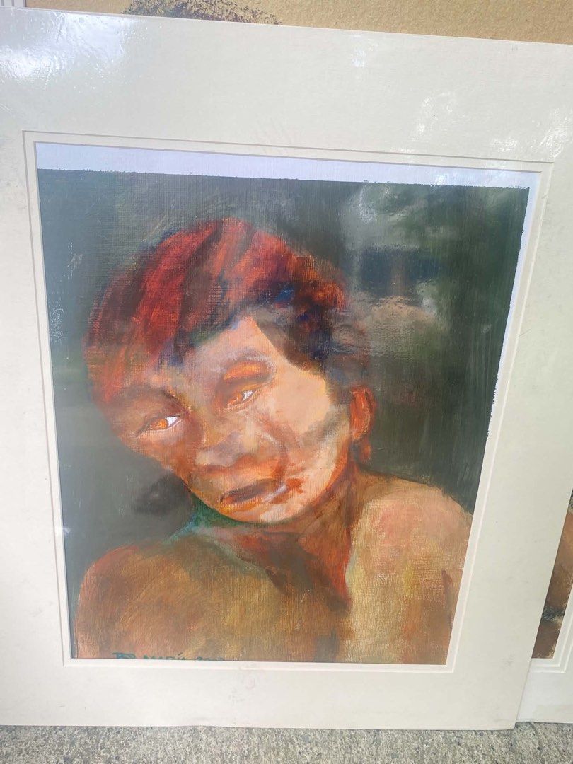 Tess Mapua Original Signed Figurative Paintings Set Dated 2002 Lot (Category: Art & Prints) located in Malolos. Submitted by jjantiques (Listing ID 1469084221, Image 2). Description: - Artist: Tess Mapua (Dated 2002, signed) - Medium: Original mixed media figurative art - Style: Expressive portraits and female figures in vibrant color palettes - Presentation: Professionally matted in white frames, ready to hang - Perfect for: Contemporary local a