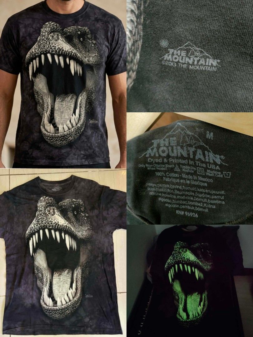 The Mountains T-Rex Glow (Category: Tshirts & Polo Shirts ) located in Manila. Submitted by boldriver-4708 (Listing ID 1468937876, Image 2). Description: Details on pics Good Condition no issues M to Large Glow in the Dark.