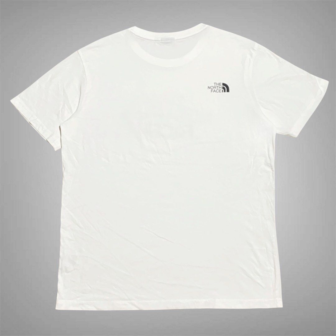 The North Face back to back logo (Category: Tshirts & Polo Shirts ) located in Mabalacat. Submitted by stellargarments (Listing ID 1468997790, Image 2). Description: Length : 27 Width : 21 Condition : 9.5/10 buong buo lahat ng logos with necktag very comfy & smooth on skin medjo lukot pa po walang yellow stain need wash fresh from bale only color may vary due to lighting.
