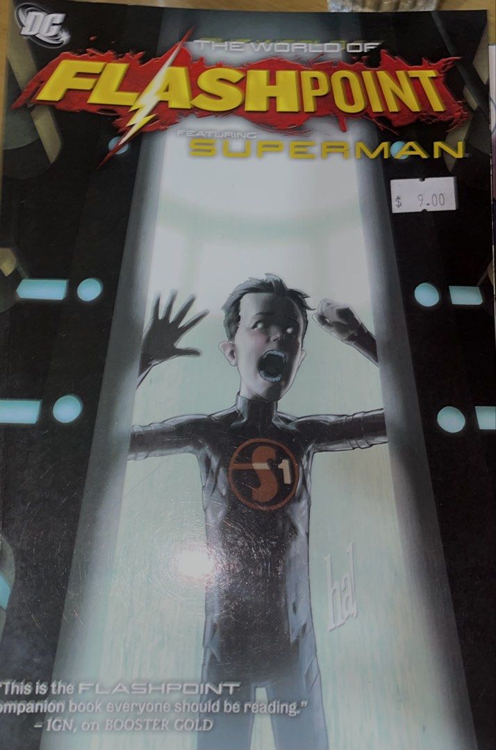 The World of Flashpoint Featuring Superman Comic Book (Category: Comics & Manga) located in Manila. Submitted by andreslvdr (Listing ID 1469100086, Image 1). Description: - Item: The World of Flashpoint featuring Superman #1 - Cover: Young Superman trapped in a containment tube art - Perfect for: DC Comics and Flashpoint completionists -Send offers.