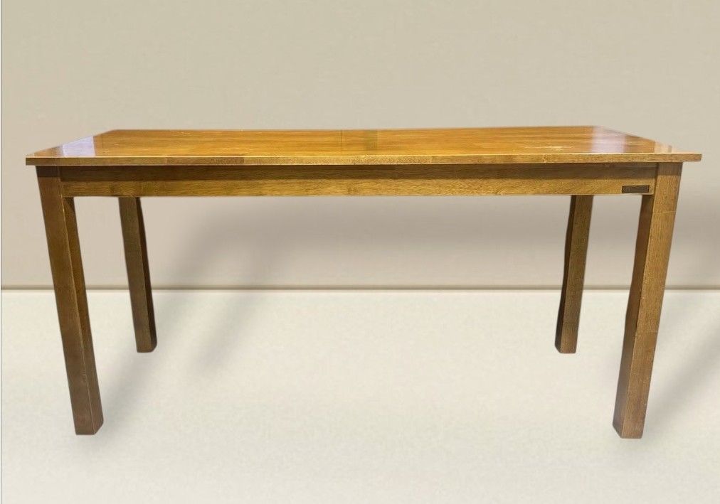 TheSUP Premium Console Table Study Desk (Category: Tables & Sets) located in Quezon City. Submitted by dannikkishoppe2 (Listing ID 1468937421, Image 1). Description: TheSUP Premium Console Table Study Desk ‼️₱4800‼️ *heavy table made of solid rubberwood *can also be used as a spacious work desk *sturdy and wobble-free. W59in x D19.5in x H29.5in Please manage your expectations as there might be minimal flaws. Color may vary due to lighting, it may