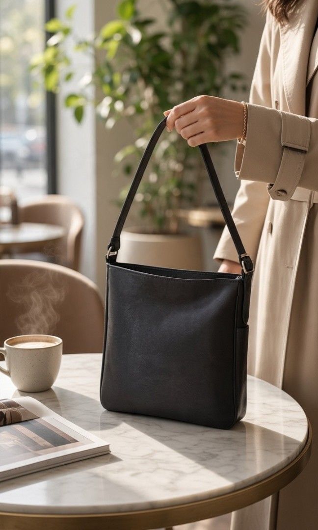 THICK NYLON HOBO BAG (Category: Shoulder Bags) located in Las Pinas. Submitted by annachiaonair2037 (Listing ID 1469055216, Image 2). Description: BLACK THICK NYLON HOBO BAG WITH ADJUSTABLE STRAP FROM JAPAN H 12" L 11.5" W 4" NORMAL SIGN OF USAGE MAYBE PRESENT.