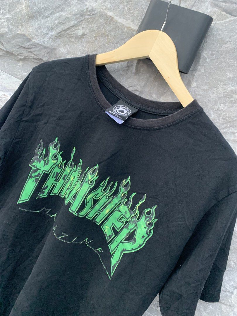 Thrasher magazine tee (Category: Tshirts & Polo Shirts ) located in Lipa City. Submitted by inglowetrust (Listing ID 1469085634, Image 2). Description: Thrasher Magazine Tee Size Medium Length:28 Width:17 Color rate: 8.5/10 350+SF Dm for more details 📩.