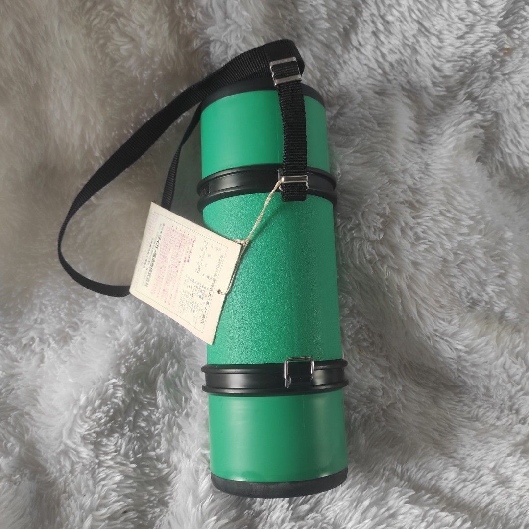 Tiger Vacuum Bottle Green (Category: Water Bottles & Tumblers) located in Cainta. Submitted by fukunekojapansurplus (Listing ID 1468979194, Image 2). Description: 💸350 PESOS Tiger Pic Thermos (Tackle-Zero-Han) vacuum-insulated glass flask in green (model BVF-0480). • Tiger Vacuum Bottle / タイガー魔法瓶) • Model: BVF-0480 (Tackle-050 / Tackle Zero-Han / タックルゼロハン) • Capacity: 0.48 liters • Dimensions: Approximately 9.5 cm in diameter and 26.5 cm in heig