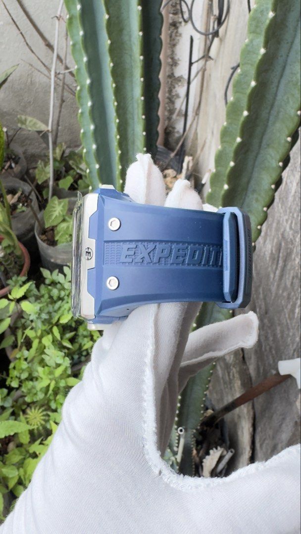 Timex Expedition WS4 Digital Compass Altimeter Watch Blue (Category: Men's Watches) located in Manila. Submitted by junjun12356 (Listing ID 1469160323, Image 3). Description: - Brand/Model: Timex Expedition Outdoor Watch - Color: Blue with silver-tone bezel and rugged resin strap - Display & Functions: Digital display with compass, altimeter, barometer, and temperature readings - Durability: Stainless steel caseback and 50m water resistance - Con