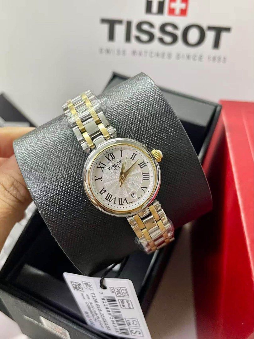 Tissot Two Tone Gold Watch (Category: Women's Watches) located in Manila. Submitted by bagsandmanymanymore1 (Listing ID 1469029843, Image 2). Description: Tissot Watch Size 26mm Two tone gold Rosegold Stainless steel Box, paperbag and tag Actual picture posted.