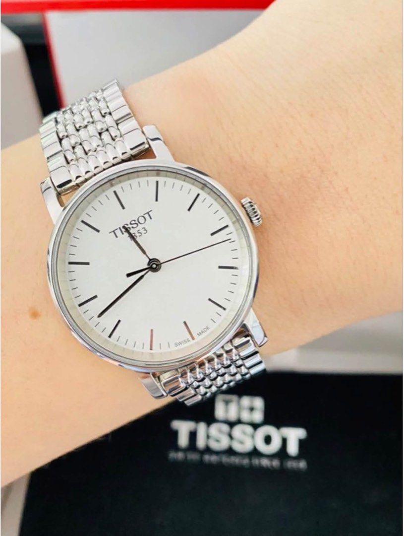 Tissot Watch for Ladie’s (Category: Women's Watches) located in Manila. Submitted by annafinds (Listing ID 1469055326, Image 1). Description: ₱9,800 Auth Tissot Watch for Ladie’s -Silver Dial -Sapphire Glass -Swiss Made -Stainless Steel -Quartz Movement -Small to Large Wrist Size -With Original Box -In Excellent Condition 📌Disclaimer:📌 All Products, Names, Brands, and Logos are owned by their respective brand owners. We are not affiliated with 