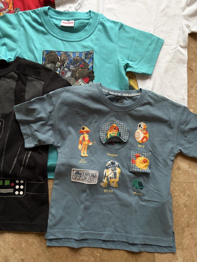 Toddler’s Assorted Character Shirts Bundle (Category: Babies & Kids Fashion) located in Quezon City. Submitted by tidyup.lara (Listing ID 1469090212, Image 2). Description: Buy all in photo for PHP 600 Best fits 5-6 years old Condition 9/10: good as new .