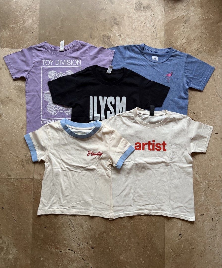 Toddler’s Assorted Printed Shirts Bundle (Category: Babies & Kids Fashion) located in Quezon City. Submitted by tidyup.lara (Listing ID 1469090420, Image 1). Description: Buy all in photo for PHP 600 Best fits 5-6 years old Condition 9/10: good as new .