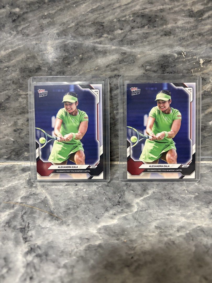 Topps - Alex Eala card (Category: Raw Singles) located in Paranaque City. Submitted by rookbun (Listing ID 1468956070, Image 2). Description: 📍Paranaque loc Taguig & Mandaluyong - Tues to Thursday message me for more inquiries.