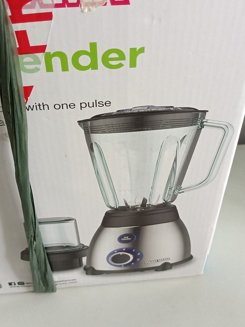 Tough Mama Glass Blender SuperSale (Category: Juicers, Blenders & Grinders) located in Manila. Submitted by ilovesupersale (Listing ID 1468937813, Image 2). Description: AUTHENTIC TOUGH MAMA GLASS BLENDER MALL PURCHASED GOOD CONDITION NO ISSUE GACSH PAYMENT SCHEDULED PICKUP .