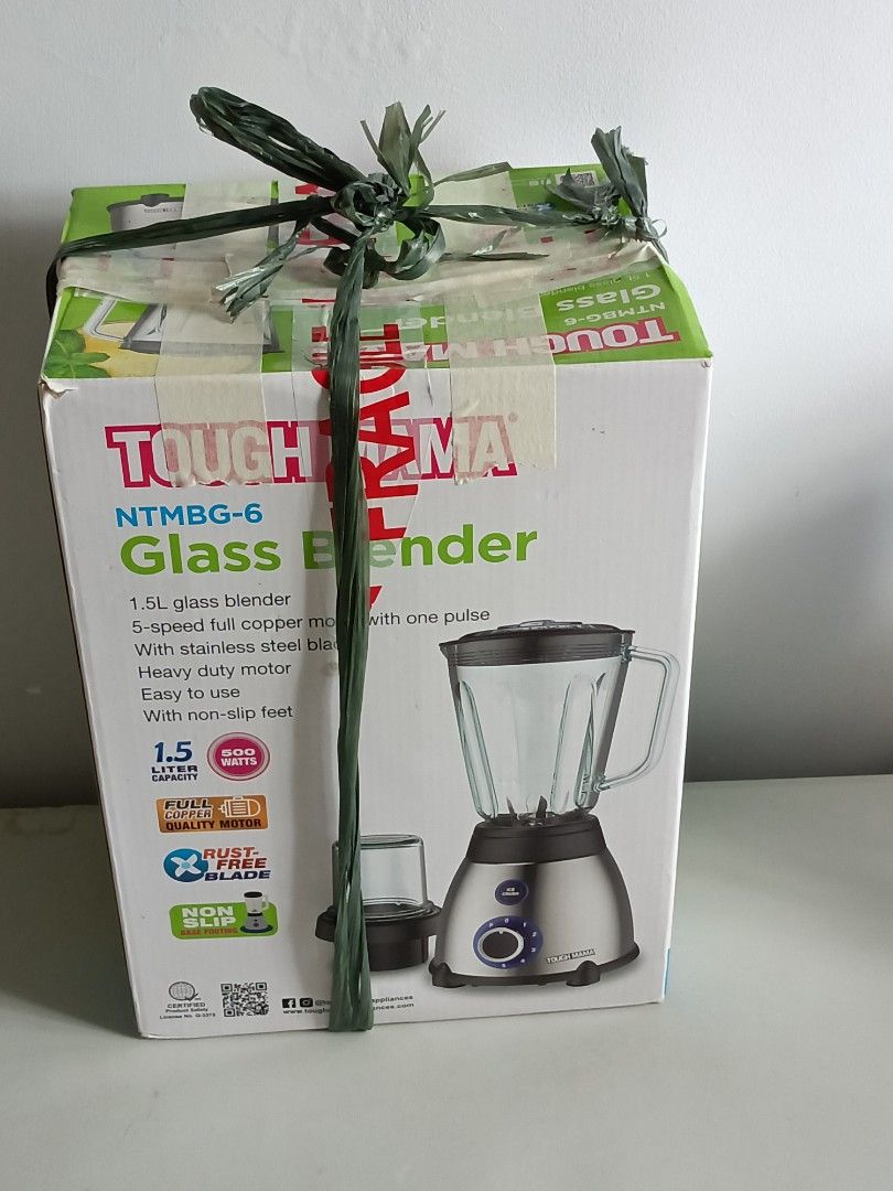 Tough Mama Glass Blender SuperSale (Category: Juicers, Blenders & Grinders) located in Manila. Submitted by ilovesupersale (Listing ID 1468937813, Image 3). Description: AUTHENTIC TOUGH MAMA GLASS BLENDER MALL PURCHASED GOOD CONDITION NO ISSUE GACSH PAYMENT SCHEDULED PICKUP .