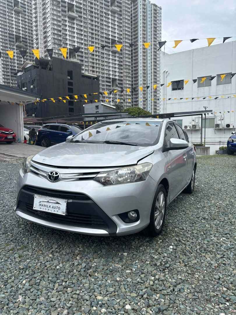 Toyota Vios E Auto (Category: Used Cars) located in Pasig City. Submitted by pureocean-057512 (Listing ID 1468998791, Image 3). Description: 2014 TOYOTA VIOS E GAS AUTOMATIC TRANSMISSION Downpayment: ₱104,351 Thermalyte 99tkms mileage Gasoline Engine Automatic Transmission 2 ending plate Dual airbag Cold aircon Power side mirror Central Locking Touch screen Display Steering control Head unit bluetooth ready Ready to drive Complete Papers As-is-wh