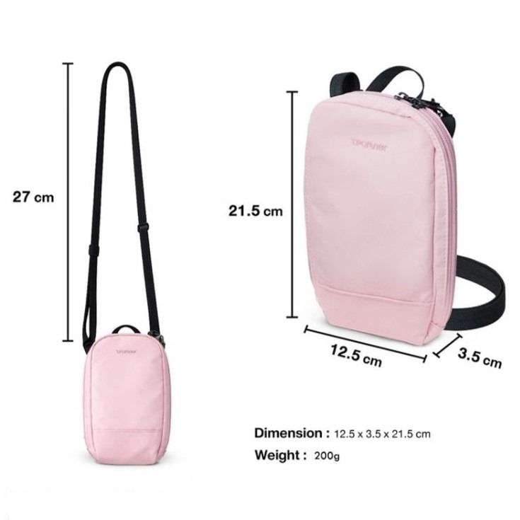 TPartner MovePass RFID-Blocking Crossbody Bag (Black) (Category: Sling Bags) located in Muntinlupa City. Submitted by groundplaycustomerservice (Listing ID 1468974608, Image 3). Description: Selling a TPartner MovePass Crossbody Bag — a practical bag for everyday use and travel! Brand new. Never been used. Received as a gift. Perfect for international travel, airport trips, sightseeing, or just locally for everyday use. Keep your important belong