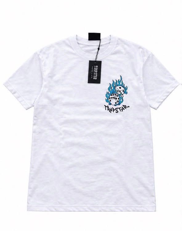 Trapstar Tee (Category: Formal Shirts) located in Majayjay. Submitted by puredriponly (Listing ID 1468937882, Image 1). Description: 🎲 FUCK IT ALL TEE FOR SALE 🔥 🤍 White Graphic Tee 💙 Blue Flame & Dice Design 🖤 Bold Streetwear Aesthetic 📩 DM ME FOR PRICE & AVAILABLE SIZES 📦 Message now for inquiries! #StreetwearPH #GraphicTee #StreetwearFits #ForSalePH.