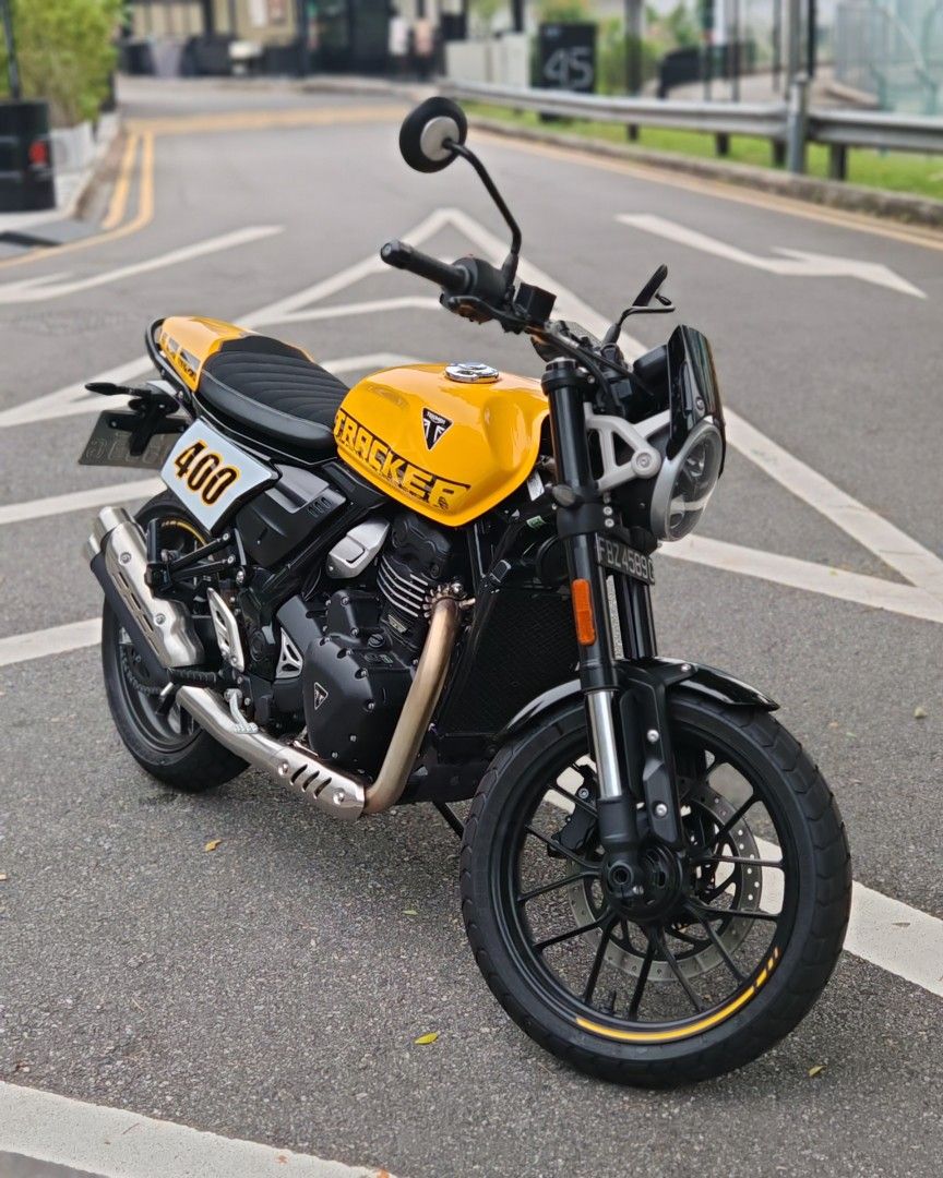 Triumph Tracker 400, Motorcycles, Used Motorcycles, Class 2A on Carousell