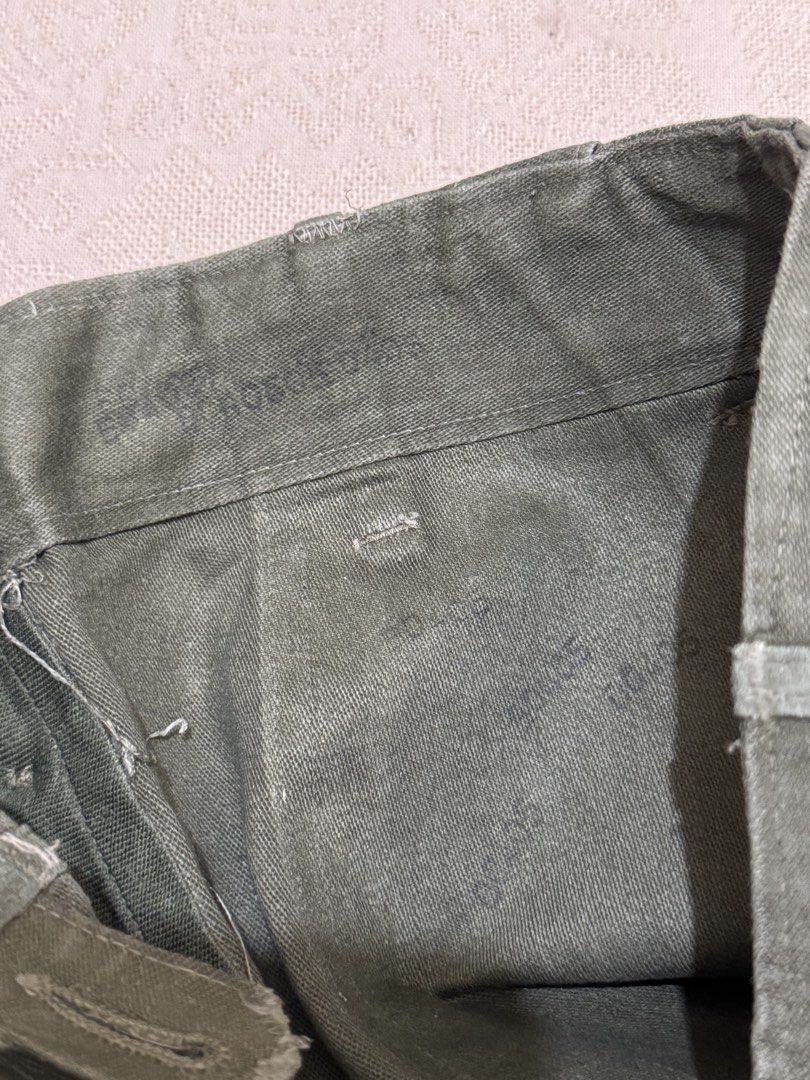 True Vintage 1960’s OG-107 First Pattern Baker Pants US Army (Category: Trousers) located in Angeles City. Submitted by luigisells (Listing ID 1469116809, Image 3). Description: Size 28 Very Good Condition Issue/s: none amekaji militaria MOP: Gcash or Bank Transfer Courier: J&t Express.