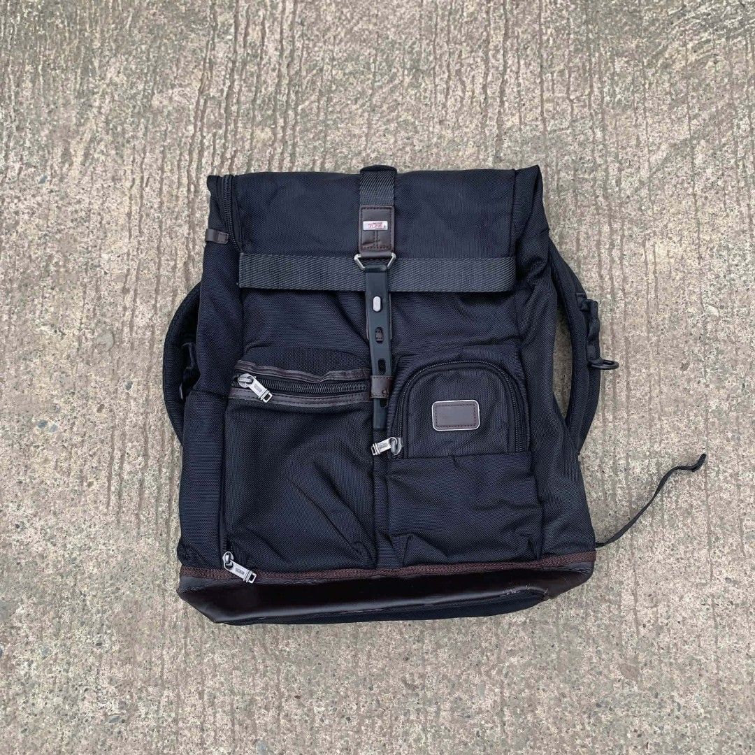 TUMI BAGPACK (Category: Backpacks) located in Cagayan de Oro. Submitted by prieyaazenia_30 (Listing ID 1469111224, Image 1). Description: TUMI BAGPACK EXCELLENT DAMING COMPARTMENT LAGAYAN NANG LOPTOP DOCUMENTS, TRAVEL, OFFICE PWEDE BLACK NA BLACK PA MINOR ISSUE LANG PO.