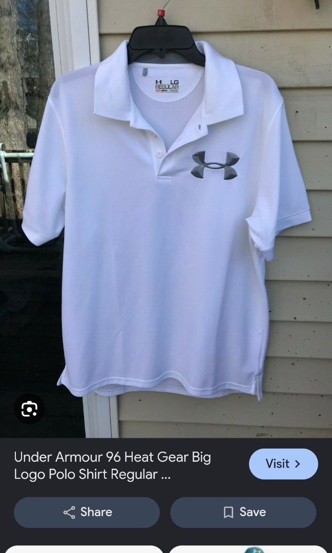 UNDER ARMOUR DRIFIT POLO SHIRT (freeshipping) (Category: Activewear) located in Quezon City. Submitted by gyl-stop (Listing ID 1469083319, Image 2). Description: free shipping 22.5x28.5 very good condi cr: 9.5/10 issue: none.