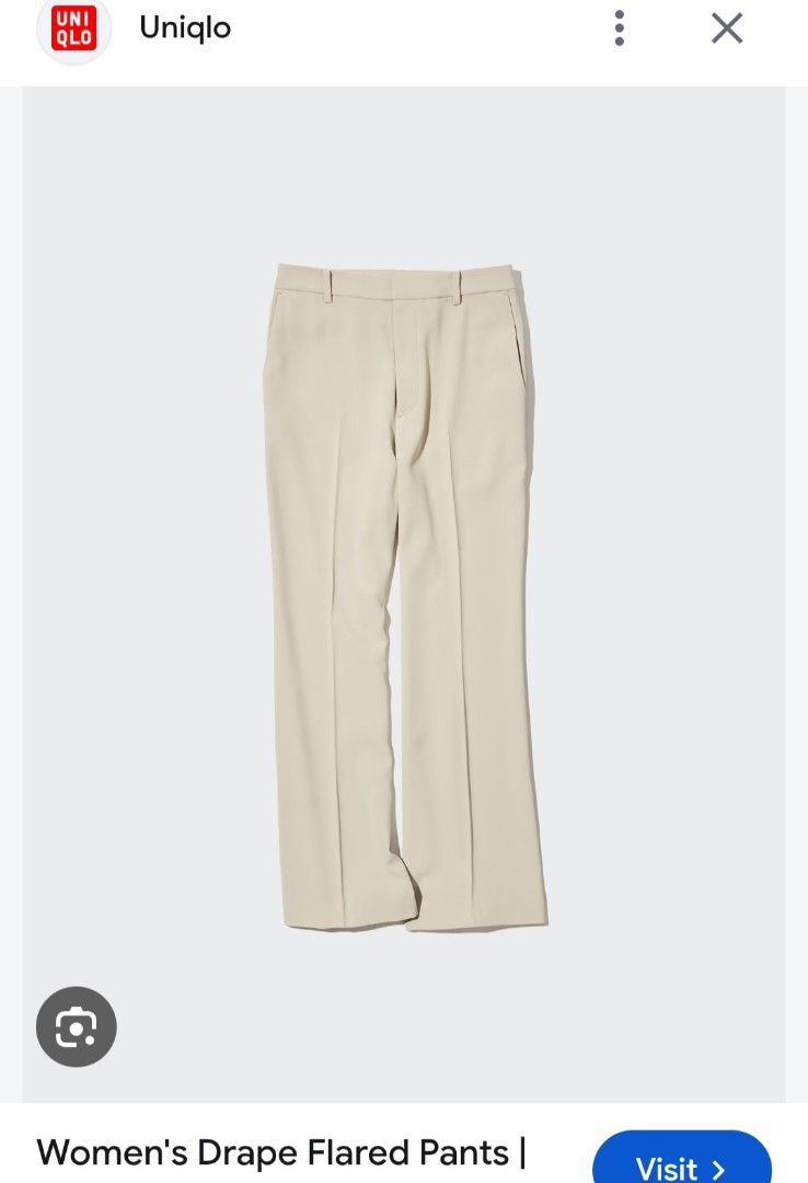 UNIQLO Drape Flared Pants (Category: Other Bottoms) located in Basista. Submitted by purpleens_shop (Listing ID 1469044189, Image 2). Description: .