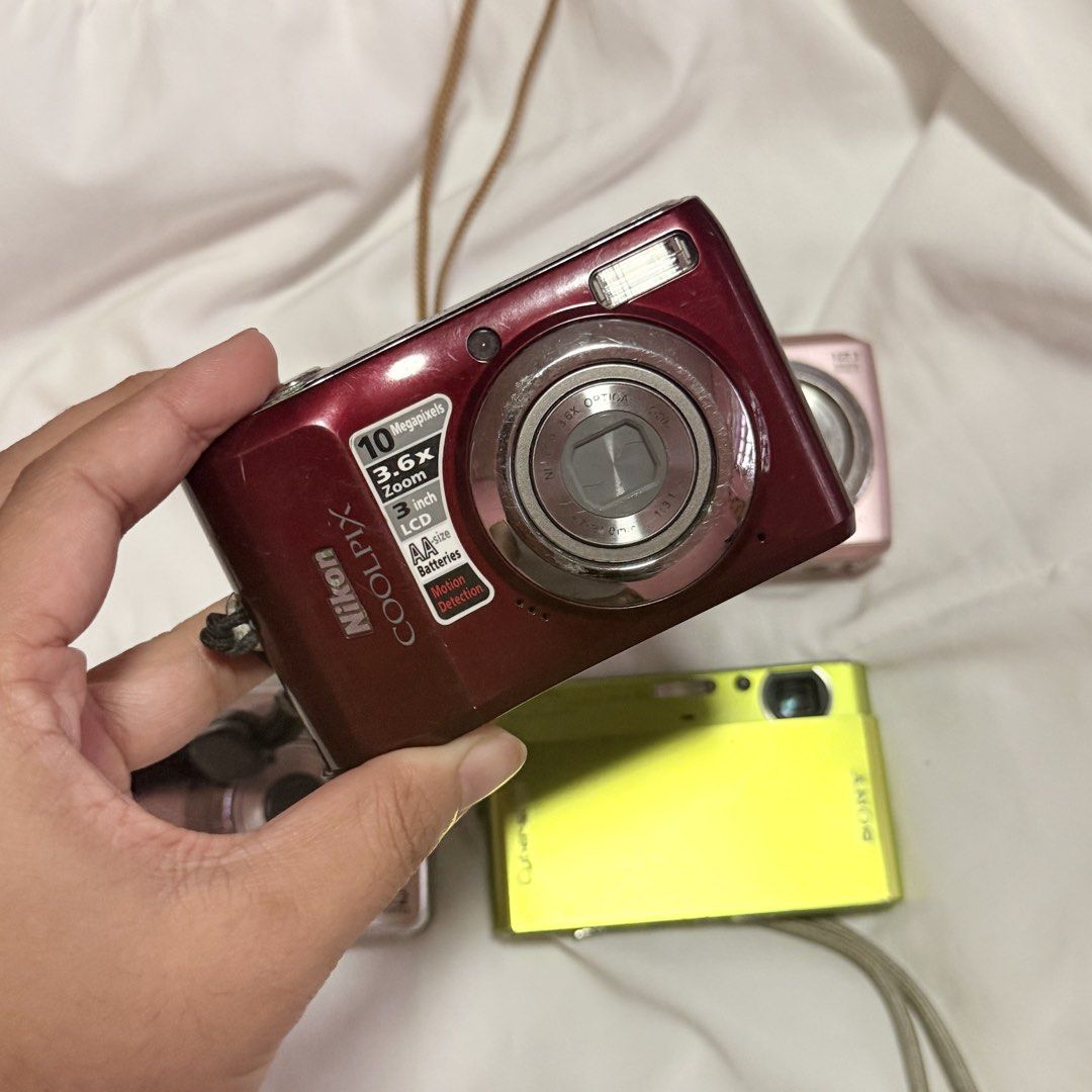 Untested Sony Nikon Casio Digicam Digital Camera (Category: Cameras) located in Cavite. Submitted by digi.bratz (Listing ID 1469158361, Image 3). Description: TAKE ALL FOR 3999 ONLY Picked these up from a Japan surplus near my area! I haven’t tested them yet since I don’t have the time to buy batteries for each unit. However, they have a good chance of working! Selling AS IS / UNTESTED. No guarantees on functionality. .