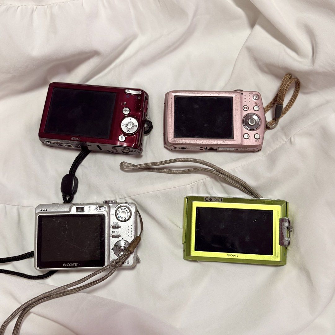 Untested Sony Nikon Casio Digicam Digital Camera (Category: Cameras) located in Cavite. Submitted by digi.bratz (Listing ID 1469158361, Image 2). Description: TAKE ALL FOR 3999 ONLY Picked these up from a Japan surplus near my area! I haven’t tested them yet since I don’t have the time to buy batteries for each unit. However, they have a good chance of working! Selling AS IS / UNTESTED. No guarantees on functionality. .