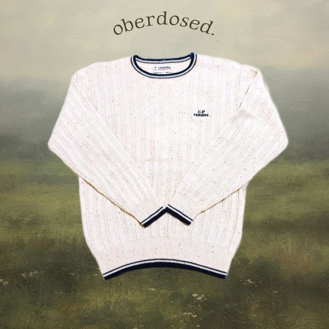 U.P. Renoma Sweater (Category: Coats, Jackets and Outerwear) located in Baguio. Submitted by oberdosed (Listing ID 1469015446, Image 1). Description: L: 23.5 W: 17 Sleeves: 21.