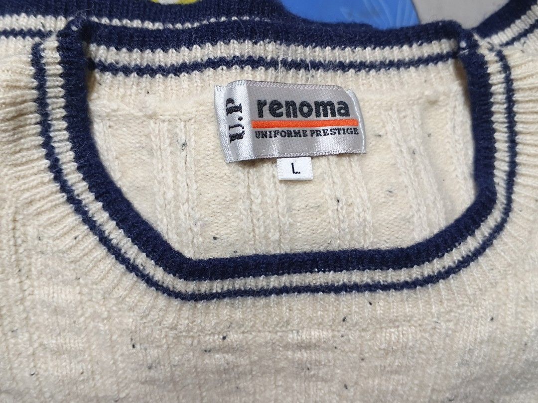 U.P. Renoma Sweater (Category: Coats, Jackets and Outerwear) located in Baguio. Submitted by oberdosed (Listing ID 1469015446, Image 2). Description: L: 23.5 W: 17 Sleeves: 21.