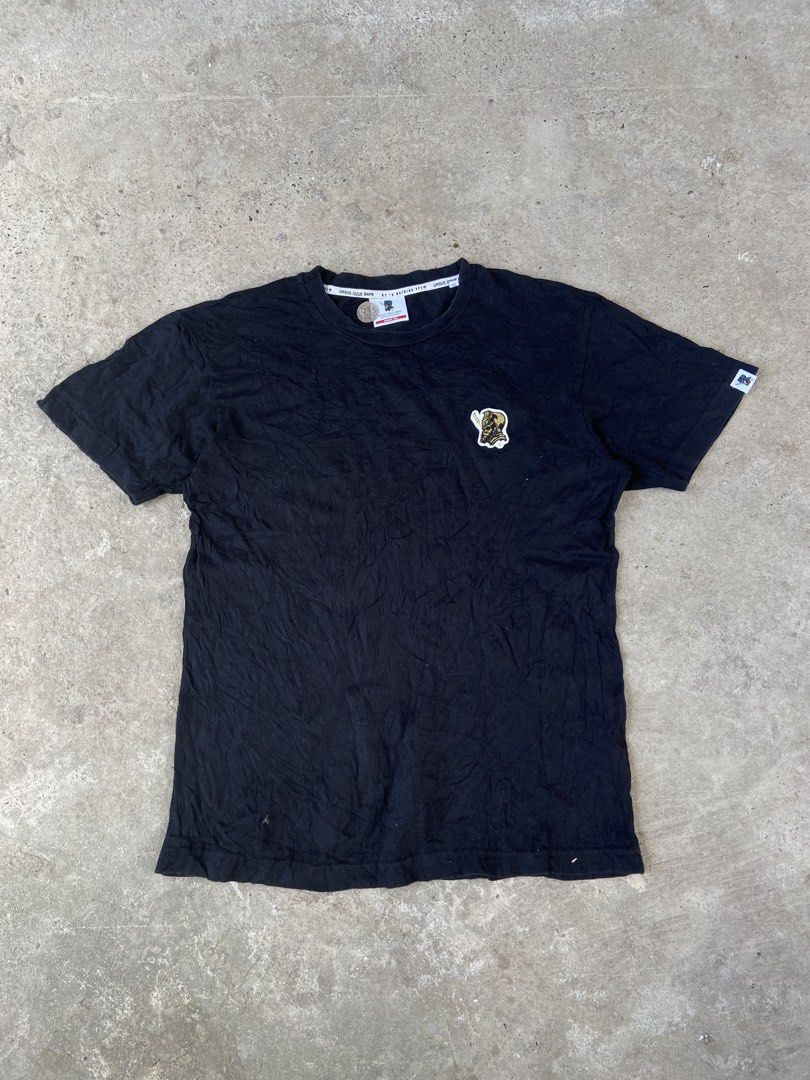 ursus.izzue X BAPE BY A BATHING APE" Black Tshirt (Category: Formal Shirts) located in Cavite. Submitted by abasolo_jv (Listing ID 1469053103, Image 1). Description: Good Condition 10/10Color rate No issues no pinhole 20x26 Dimes fresh from bale need wash .