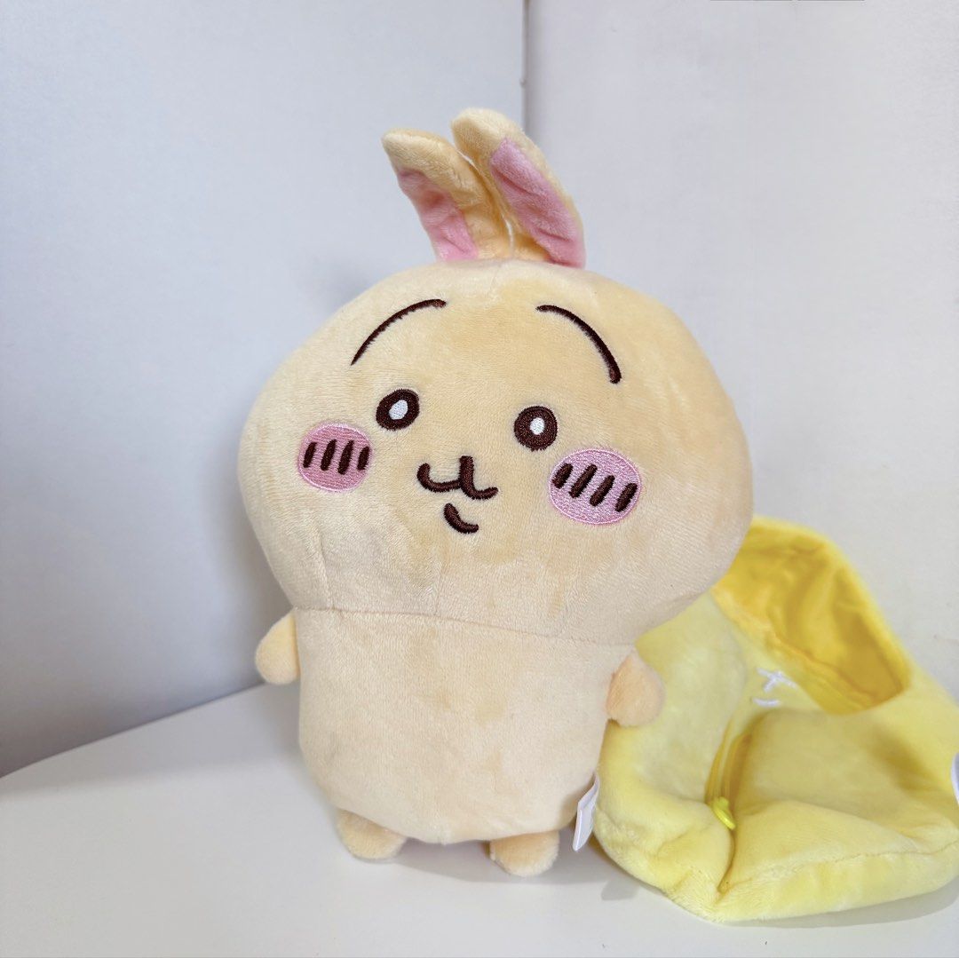 Usagi Chiikawa Sleeping Bag Plush (Category: Plushies & Soft Toys) located in Manila. Submitted by ashyyel_ (Listing ID 1469144257, Image 3). Description: like new condition - have spot dirt back of usagi (check last photo).