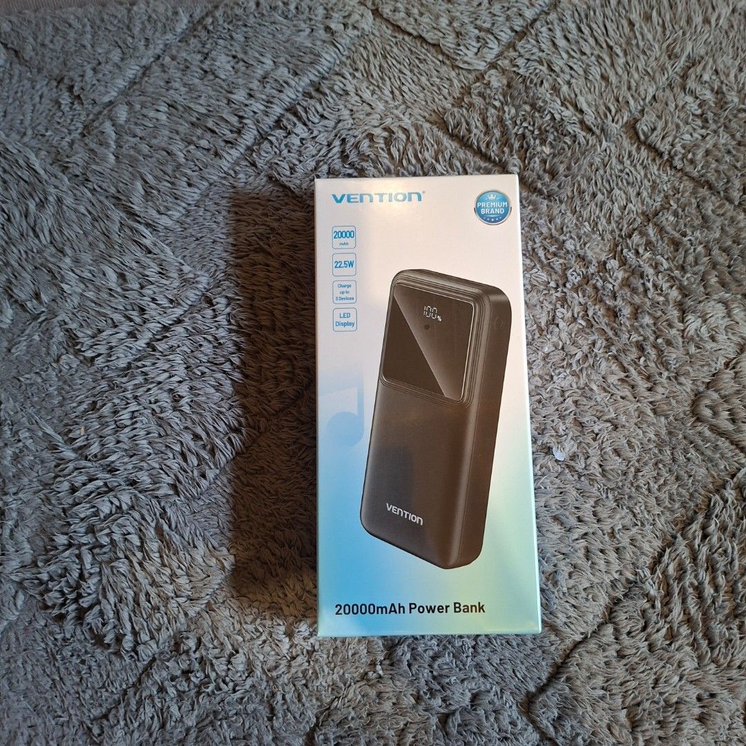 Vention 20,000 mah powerbank (Category: Cleaning Tools & Supplies) located in Manila. Submitted by john-trade (Listing ID 1469055635, Image 2). Description: .