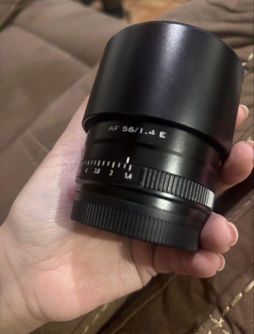 Viltrox AF 56mm f/1.4 E Sony E Mount (Category: Lens & Kits) located in Taguig. Submitted by isza1226 (Listing ID 1469058539, Image 2). Description: Viltrox 56mm 1.4 Sony Emount Well Taken care of a Female Makeup Artist Really grateful for portraits Perfect Condition Comes with original box, Lens cap and bottom cap Sample pictures as attached Discounted at 9k since barely used, no to lowballers please :) Can be picked up at Taguig by Grab Express