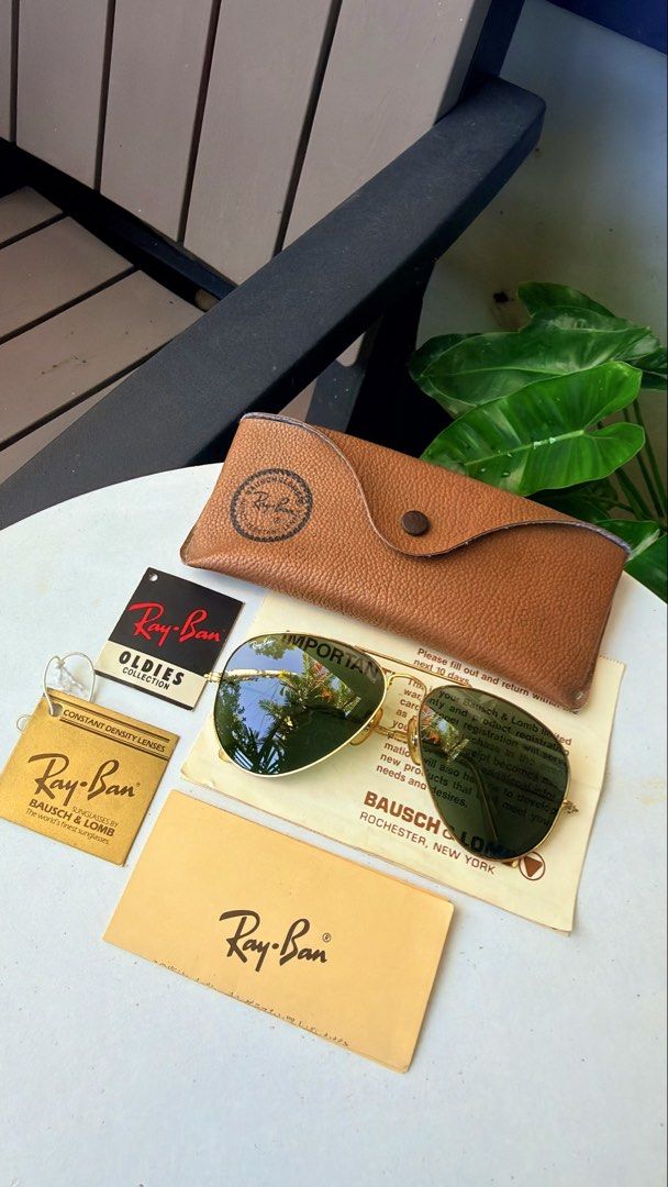 Vintage B&L rayban aviator (Category: Sunglasses & Eyewear) located in Manila. Submitted by silenteagle-742199 (Listing ID 1469161049, Image 2). Description: Vintage B&L rayvan aviator G15 lenses Size:58mm medium Made in USA 4500 Good vintage condition Minimal sign of usage With BL case Location:Davao del norte,can do meet up in nearby cities and can be ship nationwide via LBC No cod/cop Payment BPI/gcash.