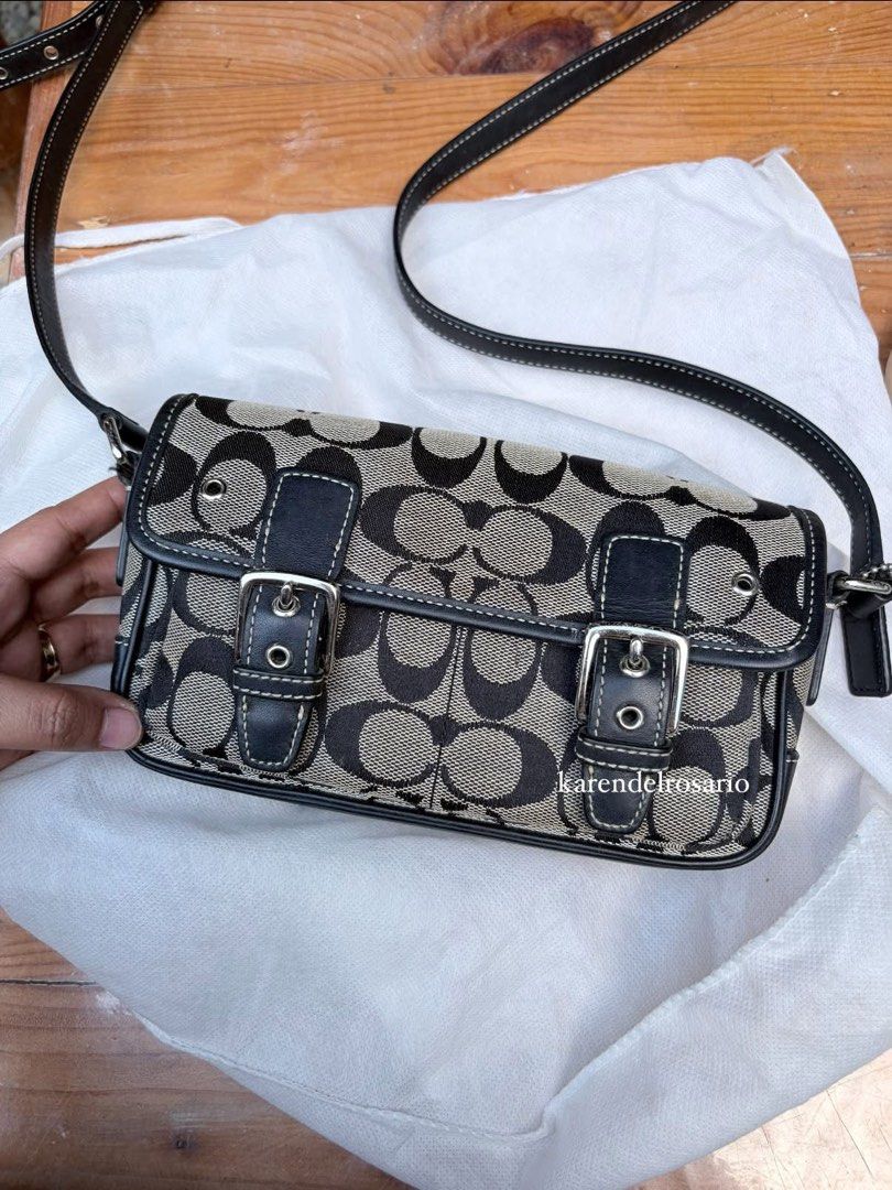 Vintage coach sling bag black monogram (Category: Cross-body Bags) located in Valenzuela. Submitted by mamamo_392 (Listing ID 1469017484, Image 1). Description: .