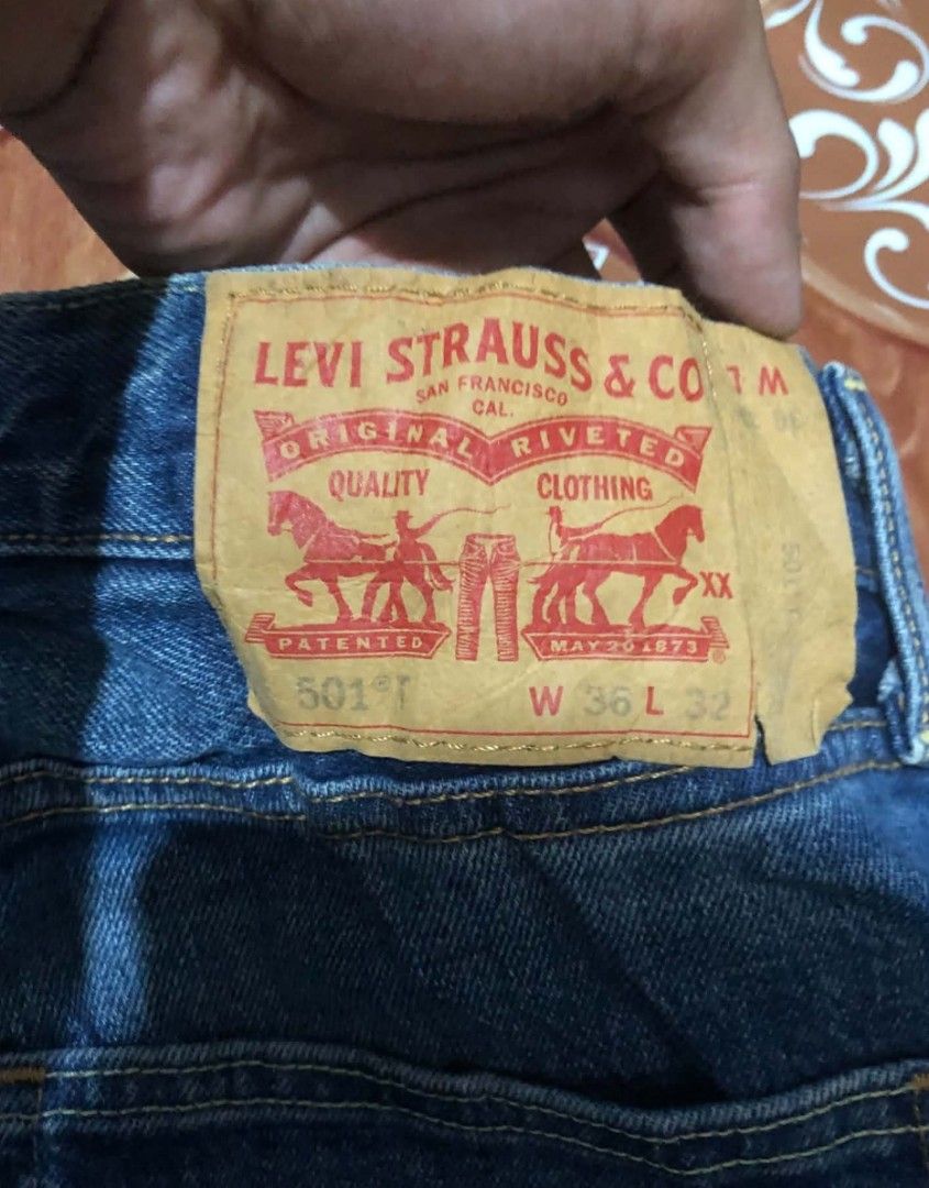 Vintage Levis 501-T Extended Patch (Category: Jeans) located in Cabuyao City. Submitted by THRIFTHITS (Listing ID 1469113258, Image 3). Description: Vintage Levis 501-T Button Fly Extended Patch (Authentic ) complete Tags W 36 L 38.5 Mine 650‼️ Direct Message me and Add for fast Transaction ty .