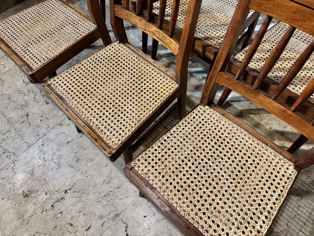 Vintage Mid Century Narra Dining Chairs (Category: Vintage Collectibles) located in Manila. Submitted by sinaunang_gamit (Listing ID 1468949125, Image 3). Description: Vintage Mid Century Narra Dining Chairs Height: 33 inches Length: 17 inches Width: 16 inches Newly solihiya Loc: 6th ave Caloocan ₱3k each . ₱16k take all.