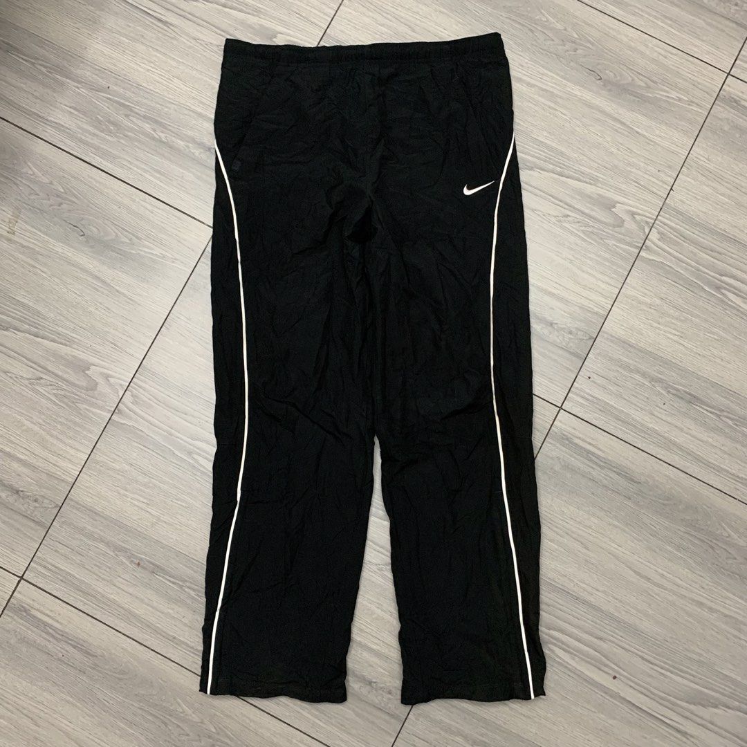 Vintage Nike Trackpants One Line (Category: Activewear) located in Manila. Submitted by arxxxm (Listing ID 1469069299, Image 1). Description: Vintage Nike Trackpants One Line 28-36" waist 40" length 9.5" close leg opening 10" open zip leg excellent condition has zipper sides 700 + sf 📥.