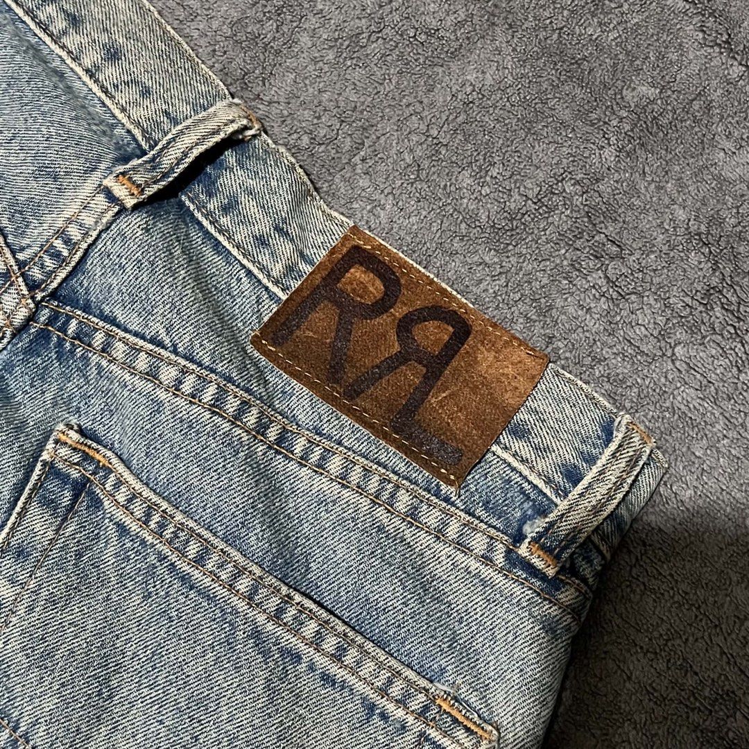 Vintage RRL Button-fly Jeans (Category: Jeans) located in Cagayan de Oro. Submitted by montresor.ph (Listing ID 1468940864, Image 3). Description: Wts Vintage Double RRL Button Fly Jeans Made in U.S.A Condition: Very good Waist: 30-31 Length: 40 Leg opening: 8 Price: 3,000 Minimal Tattering in Hem Introduced in 1993 by Ralph Lauren, the RRL sub-label was conceived as a tribute to rugged American workwear and Western heritage.