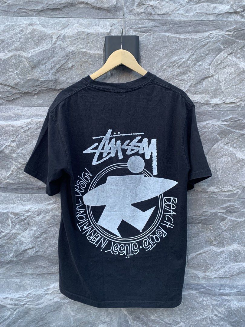 Vintage stussy surfman (Category: Tshirts & Polo Shirts ) located in Lipa City. Submitted by inglowetrust (Listing ID 1469083275, Image 2). Description: Stussy surfman tee Size Large Length:29 Width:23 Color rate:9/10 Issue: cut tag 450+SF DM for more details 📩.