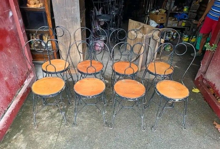 Vintagebbatibot chairs (Category: Chairs) located in Manila. Submitted by carmelites36250 (Listing ID 1468938829, Image 2). Description: #forsale Batibot Chairs ❤❤❤ Available 12pcs ✅✅✅ Ready to use no issue ✅ Pick up / Delivery 🚚✅🚚 Pm me ☎☎☎☎ Price-2500 each ✅✅✅.