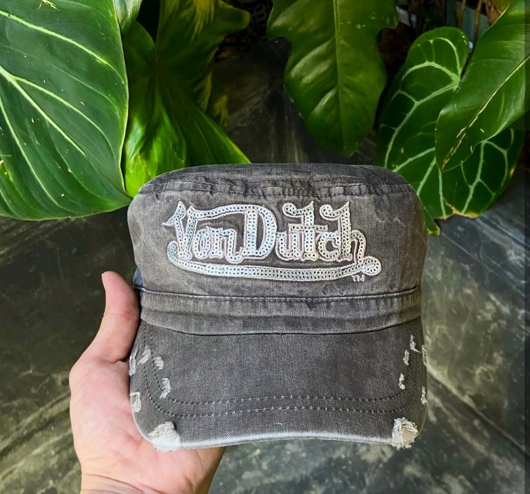 Von Dutch Y2k vintage distressed!!! (Category: Caps & Hats) located in Dimiao. Submitted by knsclothingapparel_2025 (Listing ID 1469088078, Image 3). Description: Von Dutch y2k vintage distressed adult size balikbayan box from USA!!! Dm for more details!!!.