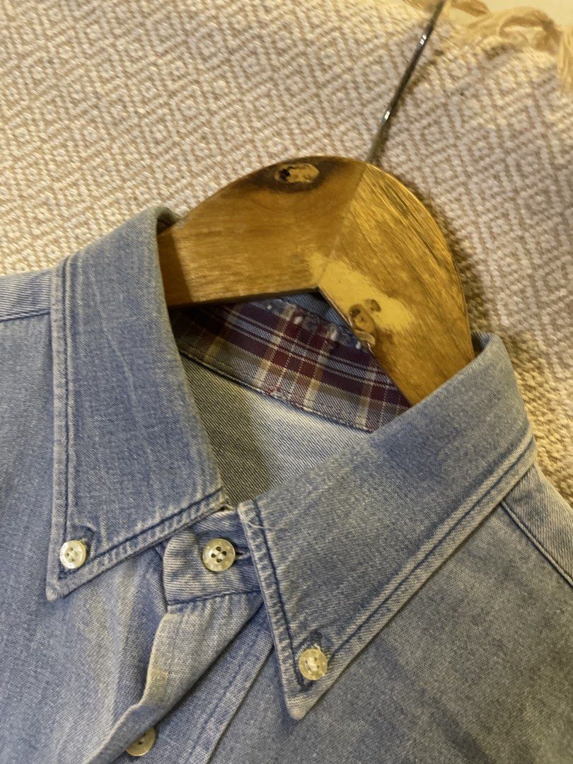 Vtg lacoste denim buttondown (Category: Tshirts & Polo Shirts ) located in Manila. Submitted by hypestock_mnl (Listing ID 1469131492, Image 3). Description: - stylish - perfect for casual wear - great fit - in good condition - minimal signs of usage - 9/10 - money worth! - see pics for details/issue.