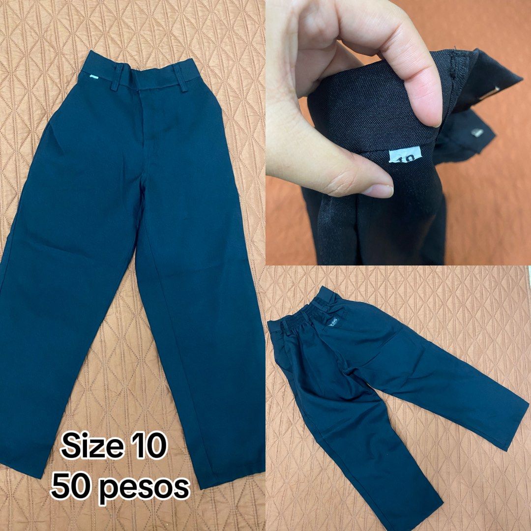 Well Off Black Slacks for Kids (Category: Babies & Kids Fashion) located in Taguig. Submitted by maeyowneys (Listing ID 1469072426, Image 1). Description: - Color: Black - Size: 10 - Fit: Straight cut legs for a comfortable and formal look - Details: Standard waistband and belt loops - Condition: Clean fabric, well-maintained - Perfect for school, casual outings, or formal events.