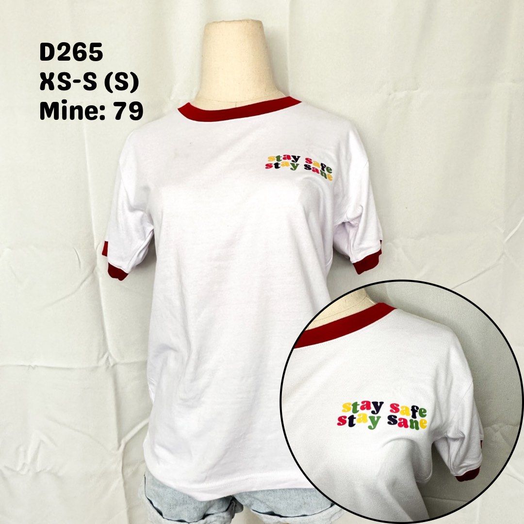 White and Red Ringer Tshirt | Clearance Sale (Category: Shirts) located in Quezon City. Submitted by phiaicasiano (Listing ID 1468992145, Image 1). Description: CLEARANCE SALE, EVERYTHING MUST GO MOP: GCash and BPI MOD: LBC, Lalamove, Grab.