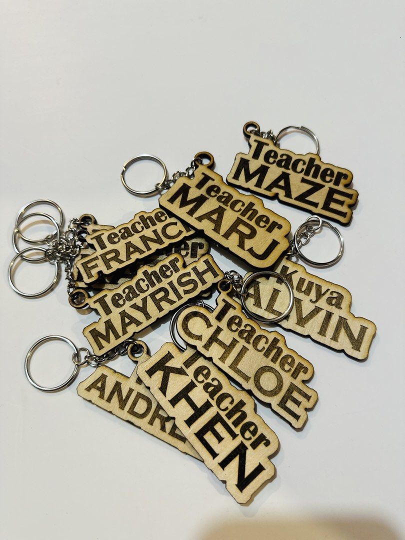 Wooden Keychain/ Cut Out Name (Category: Occasions & Party Supplies) located in Manila. Submitted by tyrain98 (Listing ID 1469018324, Image 1). Description: .