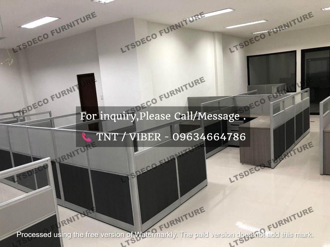 workstation table modular office partition furniture customized (Category: Office Furniture & Fixtures) located in Quezon City. Submitted by 09634664786 (Listing ID 1469008530, Image 3). Description: 👉Are you looking for WORKSTATION, MODULAR CUBICLES OFFICE PARTITION, and OFFICE FURNITURE SUPPLIER? LTSDECO Furniture, is direct supplier, manufacturer, and trusted provider of high quality, affordable and durable modular office divider partition, h