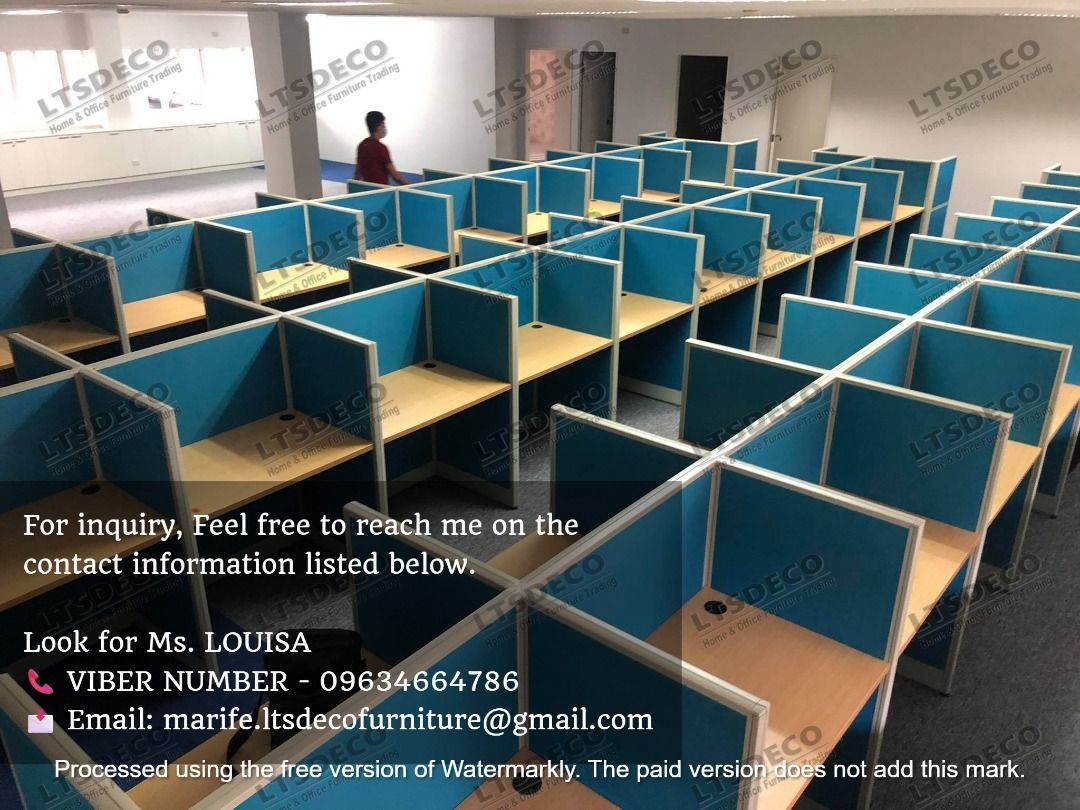 workstation tables cubicles office partitions (Category: Office Furniture & Fixtures) located in Quezon City. Submitted by mhieda (Listing ID 1469002285, Image 3). Description: 👉Are you looking for WORKSTATION, MODULAR CUBICLES OFFICE PARTITION, and OFFICE FURNITURE SUPPLIER? LTSDECO Furniture, is direct supplier, manufacturer, and trusted provider of high quality, affordable and durable modular office divider partition, home and office furnitur
