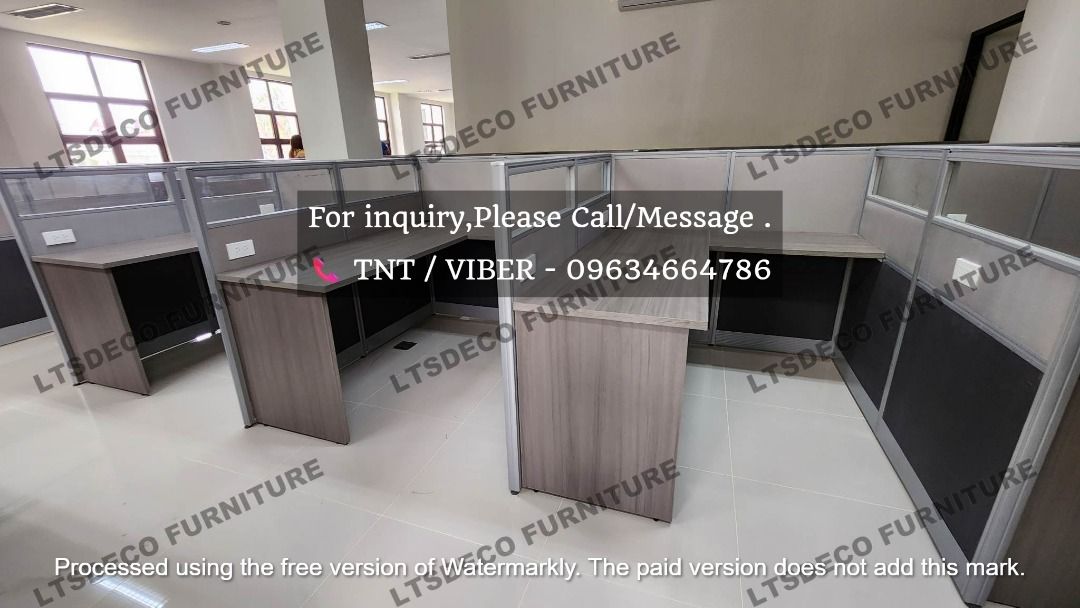 workstation tables modular customized office partition furnitures (Category: Office Furniture & Fixtures) located in Quezon City. Submitted by 09634664786 (Listing ID 1469008781, Image 3). Description: 👉Are you looking for WORKSTATION, MODULAR CUBICLES OFFICE PARTITION, and OFFICE FURNITURE SUPPLIER? LTSDECO Furniture, is direct supplier, manufacturer, and trusted provider of high quality, affordable and durable modular office divider partition,