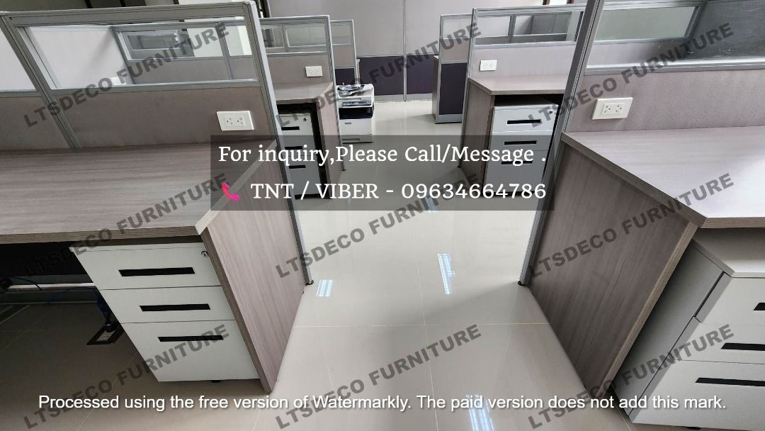 workstation tables modular customized office partition furnitures (Category: Office Furniture & Fixtures) located in Quezon City. Submitted by 09634664786 (Listing ID 1469008781, Image 2). Description: 👉Are you looking for WORKSTATION, MODULAR CUBICLES OFFICE PARTITION, and OFFICE FURNITURE SUPPLIER? LTSDECO Furniture, is direct supplier, manufacturer, and trusted provider of high quality, affordable and durable modular office divider partition,